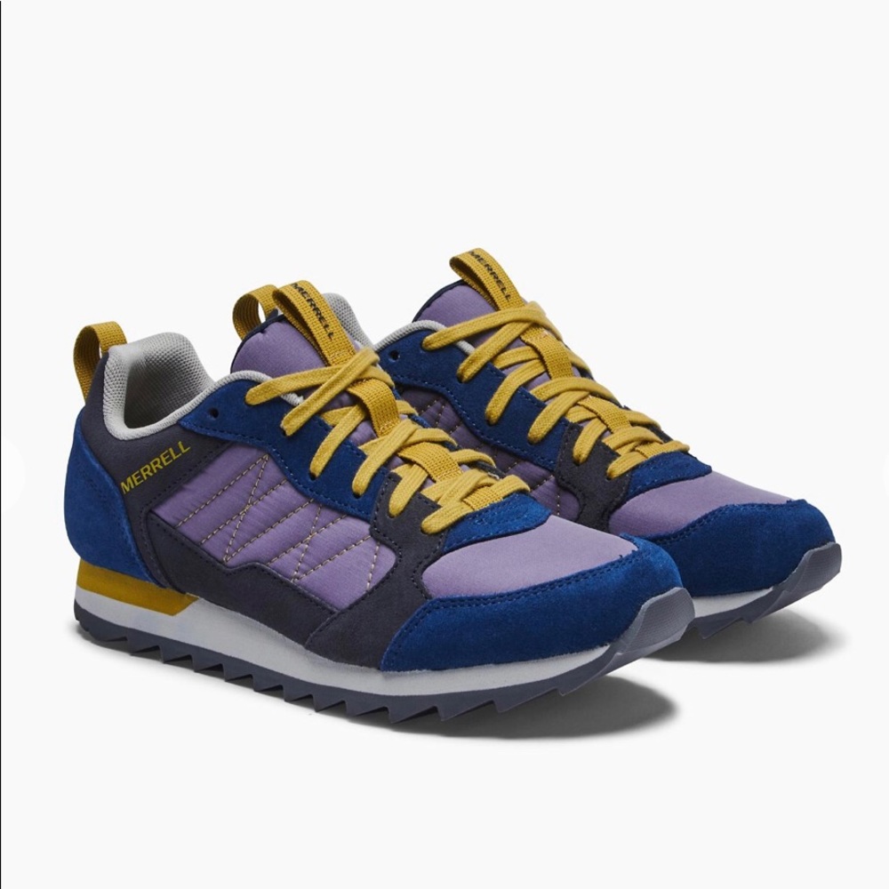 Merrell Alpine sneakers in navy/Poseidon color. New in box.